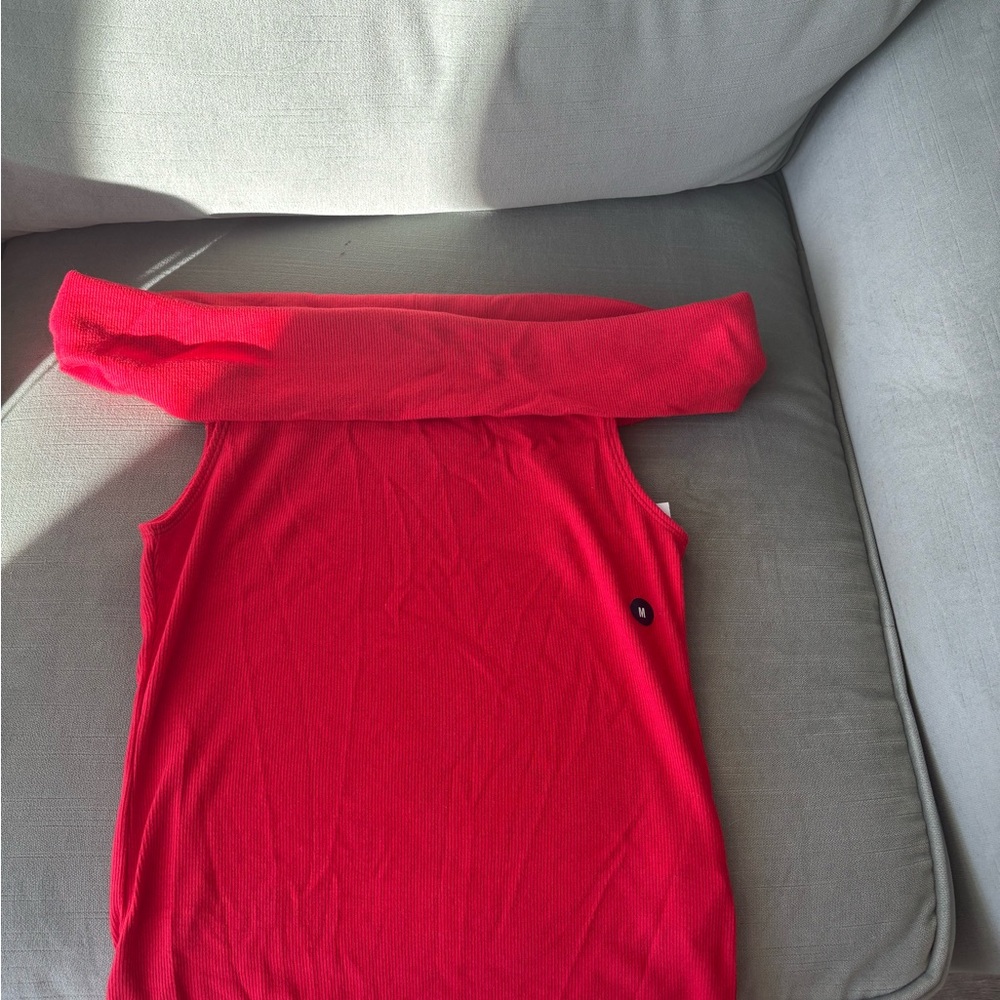 Hollister Vibrant Red off shoulder top NWT